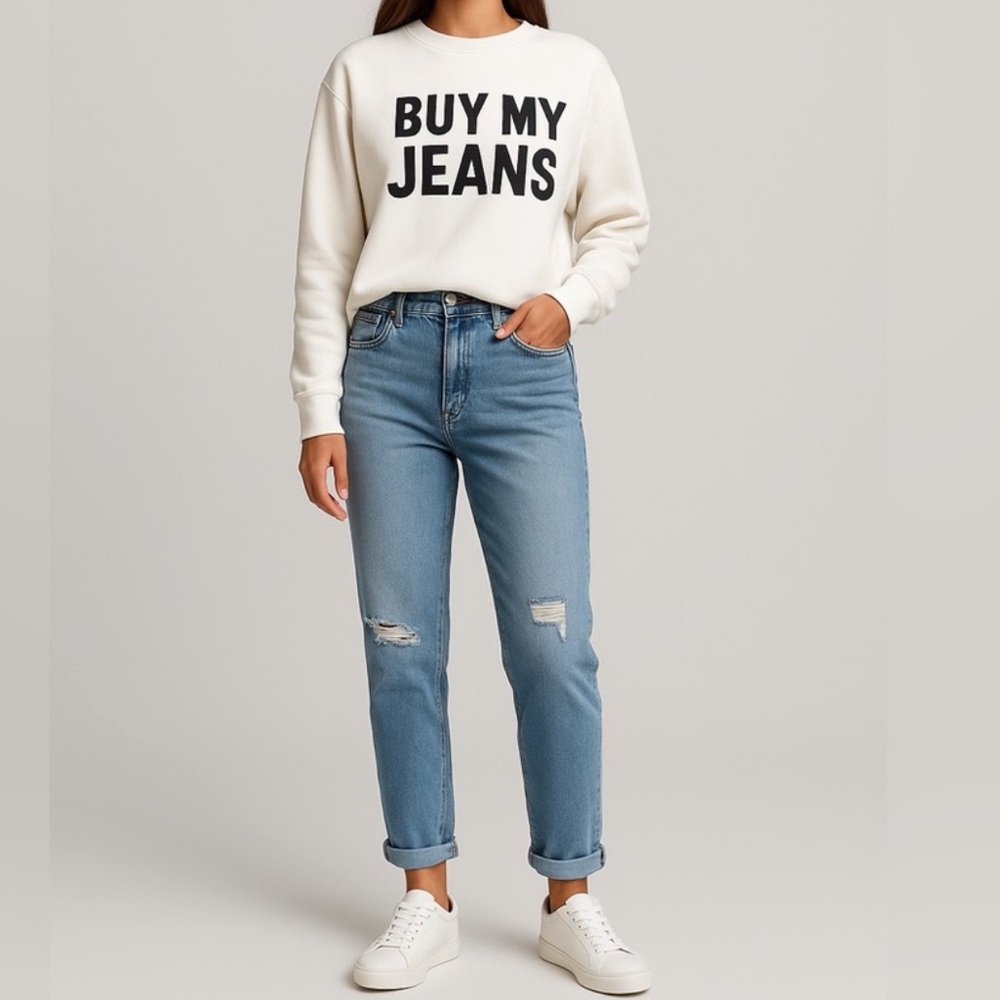 Universal Thread Light Wash Boyfriend Jeans With Cuff - NWT - 17R (Fits 14/16)